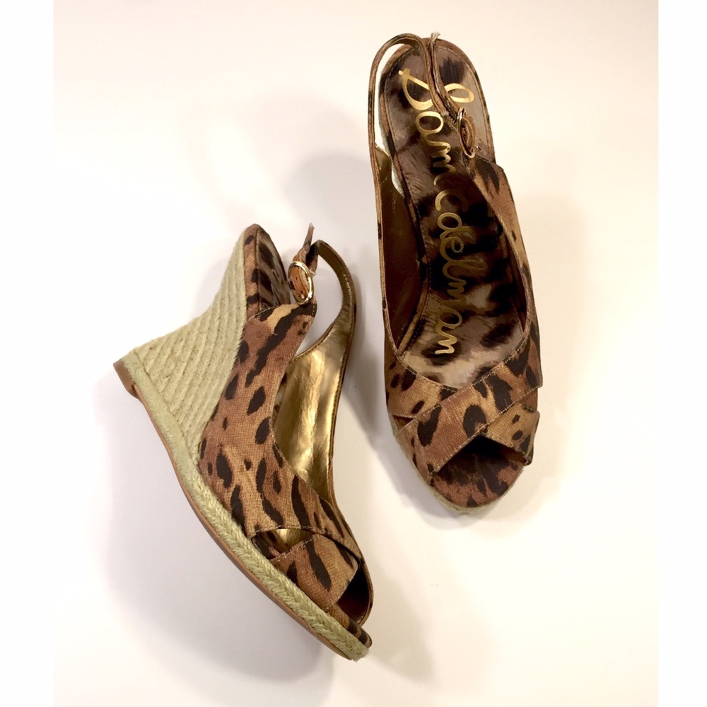 Sam Edelman Arianna Leopard Wedges