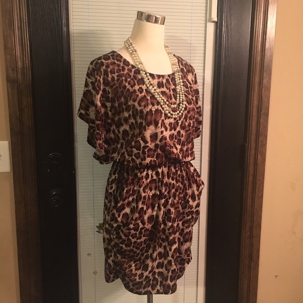 ❤ HeartSoul Leopard Print Dress