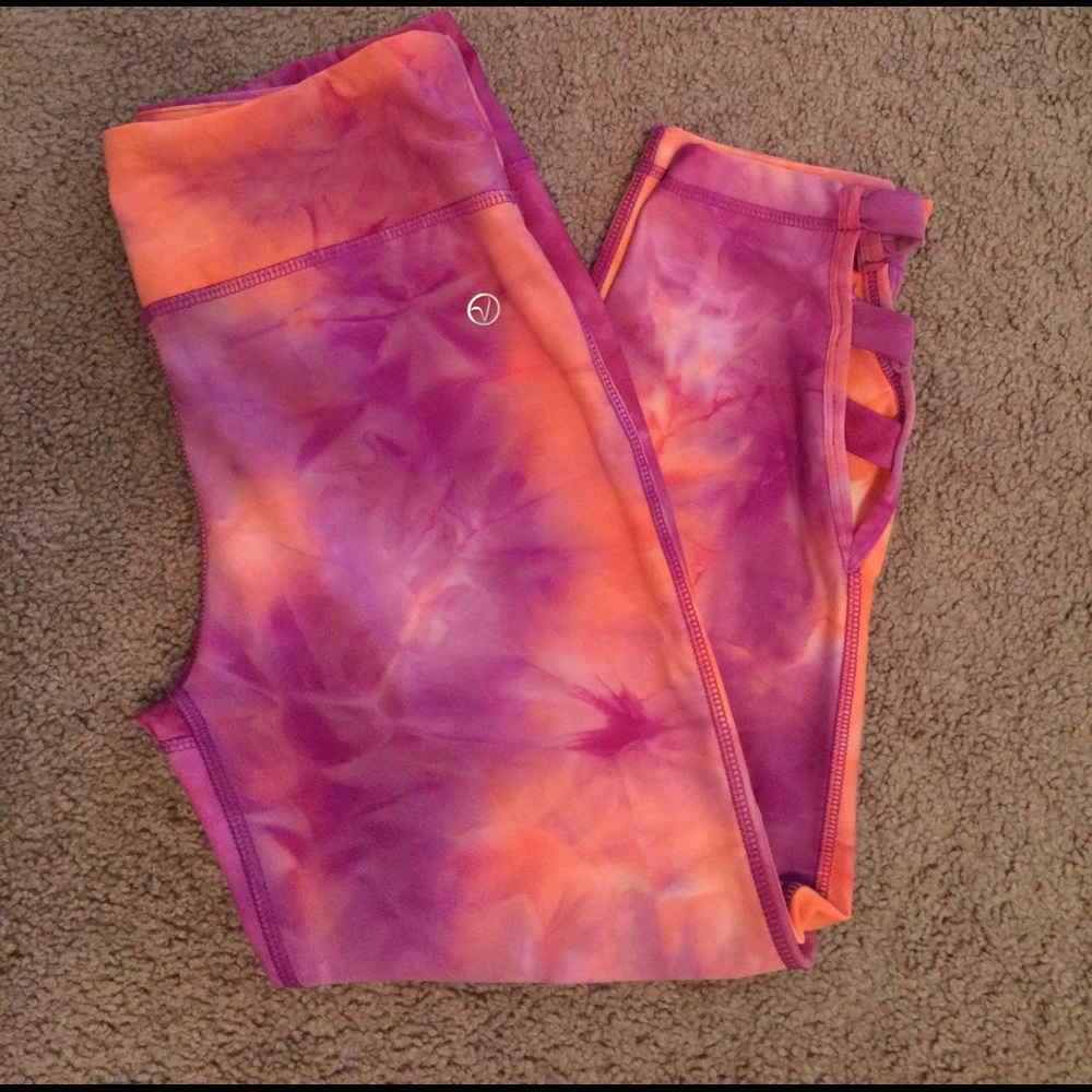 Tied died workout pants