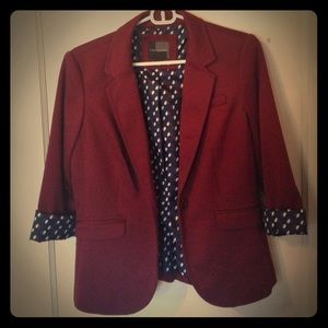 Burgundy Business Blazer