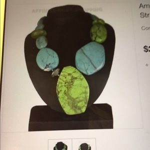 Amy Kahn Russell Turquoise Blue/Green Necklace