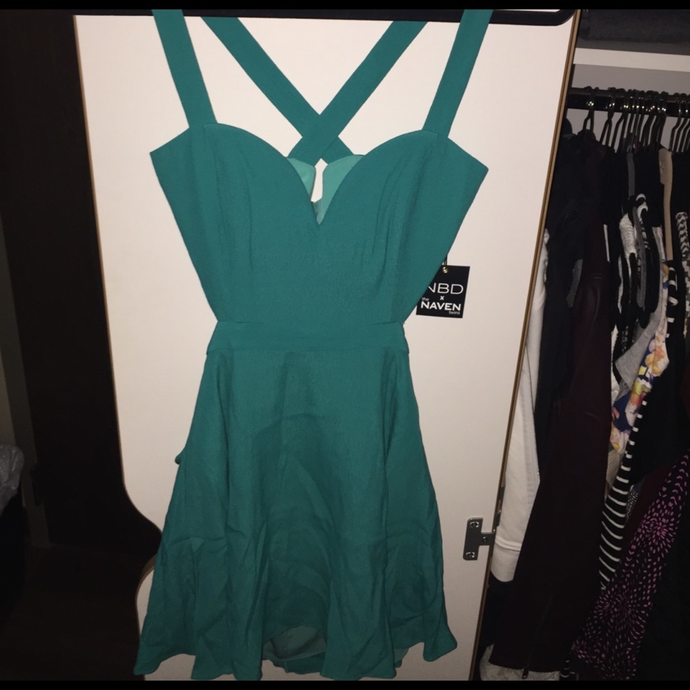 NBD  x The Naven Twins Green Dress