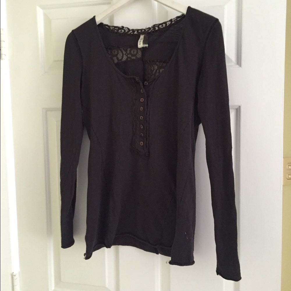 Free people grey fitting shirt