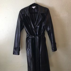 Worn once belted trench coat
