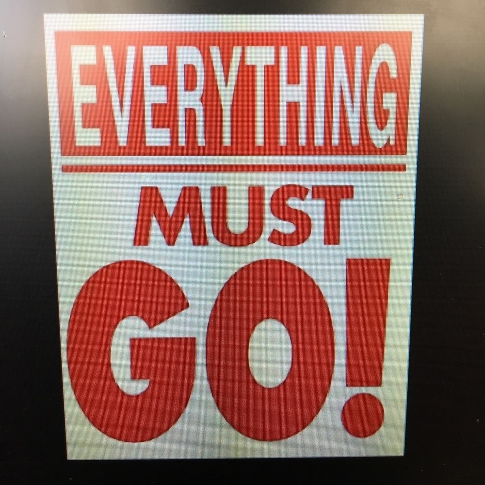 All must go!!