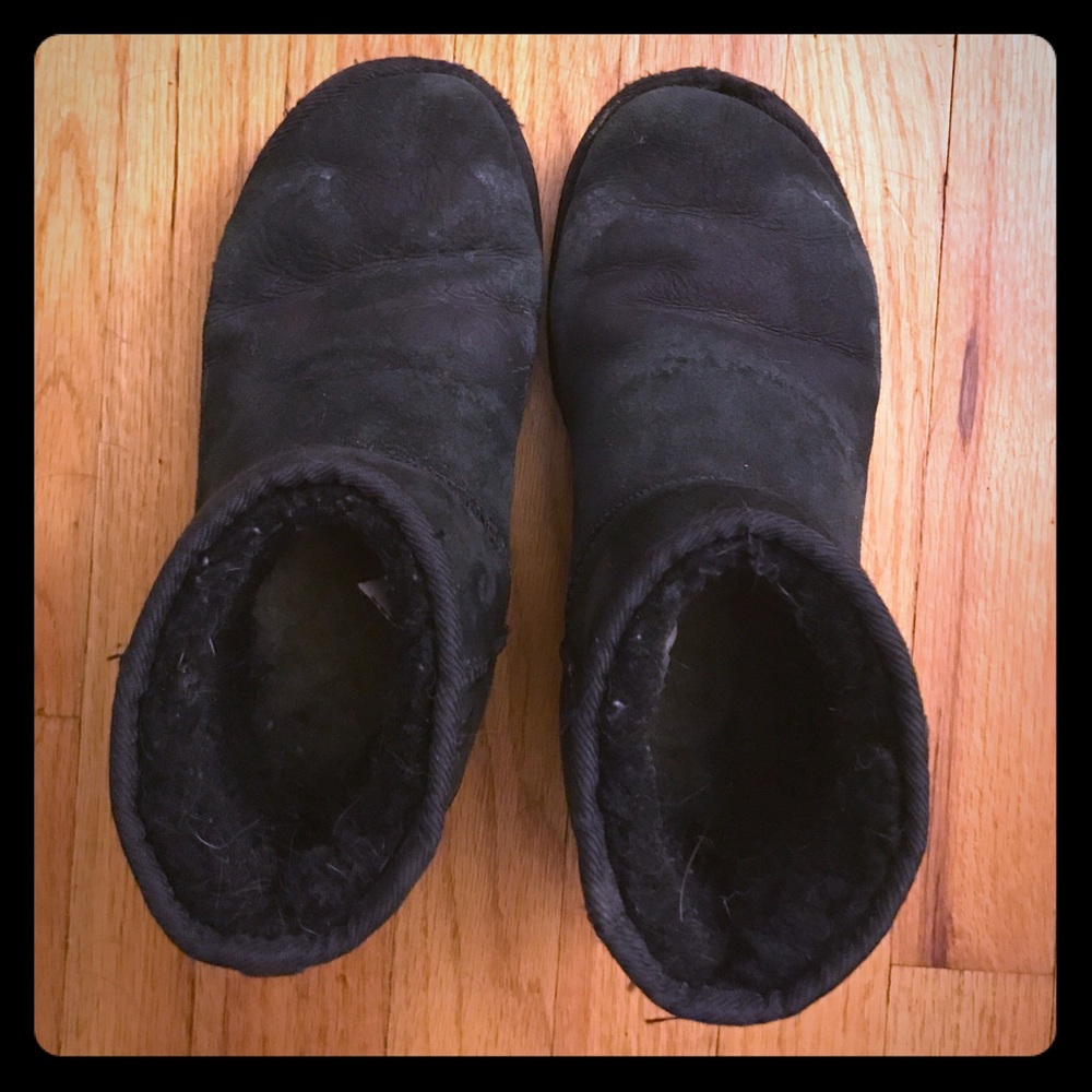 Short Black Ugg Boots - sz 6