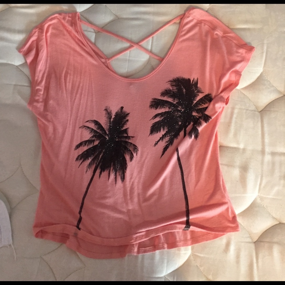 Orange/ pink shirt