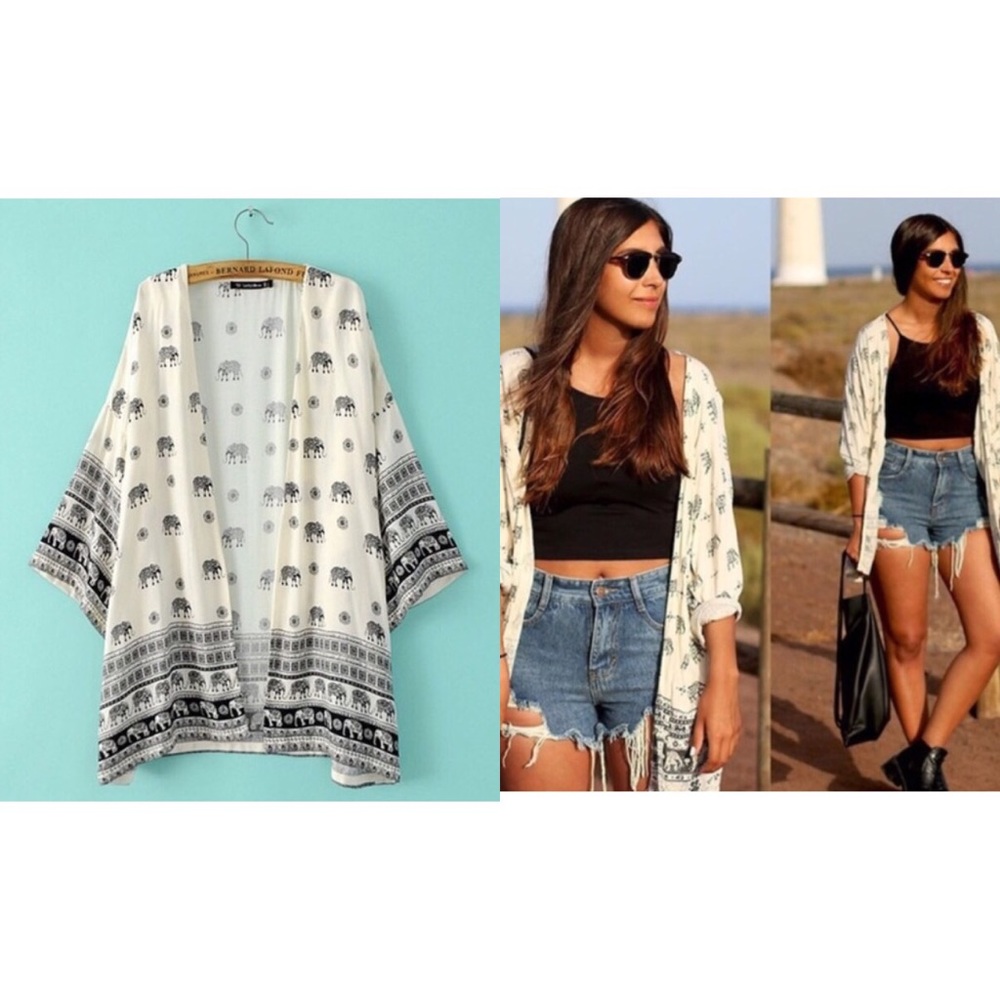✨ONE DAY SALE ONLY!!✨Elephant print kimono