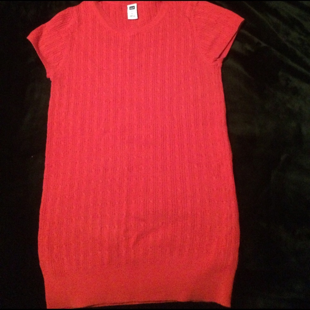 Gap short sleeve cable knit sweater