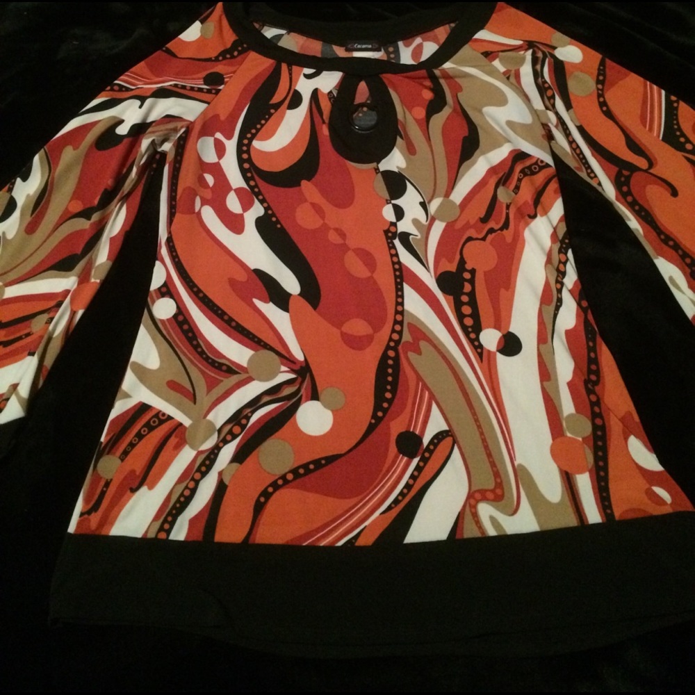 Very cute dressy top with flared sleeves