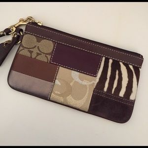 Coach Patchwork Wristlet