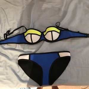 Triangle swimwear neoprene top and bottom swimsuit