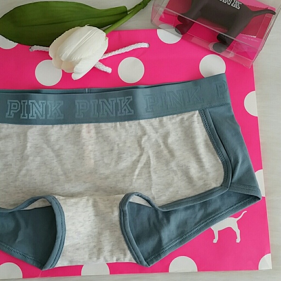 X Nwt Beautiful Pink Vs Logo Boyshort Size M - Picture 3 of 4