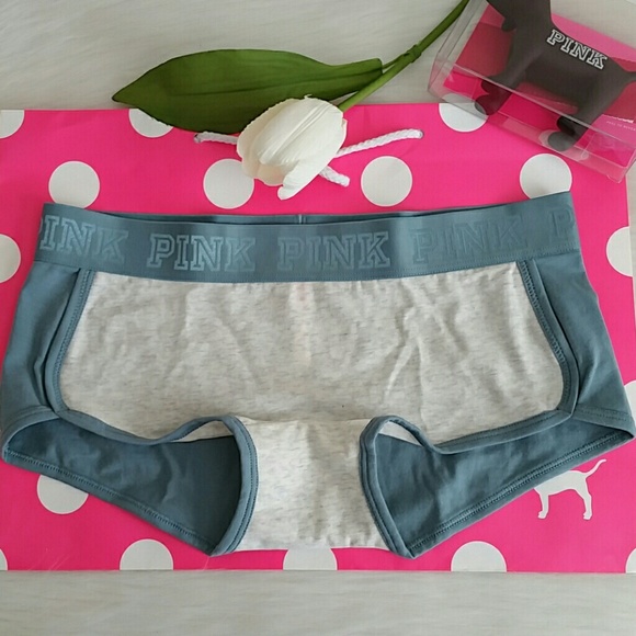 X Nwt Beautiful Pink Vs Logo Boyshort Size M - Picture 4 of 4