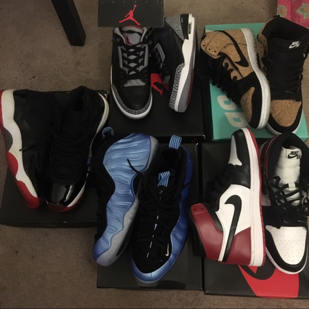 All DS cept cement 3s. All sz 11 and one 10.5