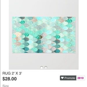 Summer mermaid rug
