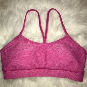 Pink lululemon sports bra