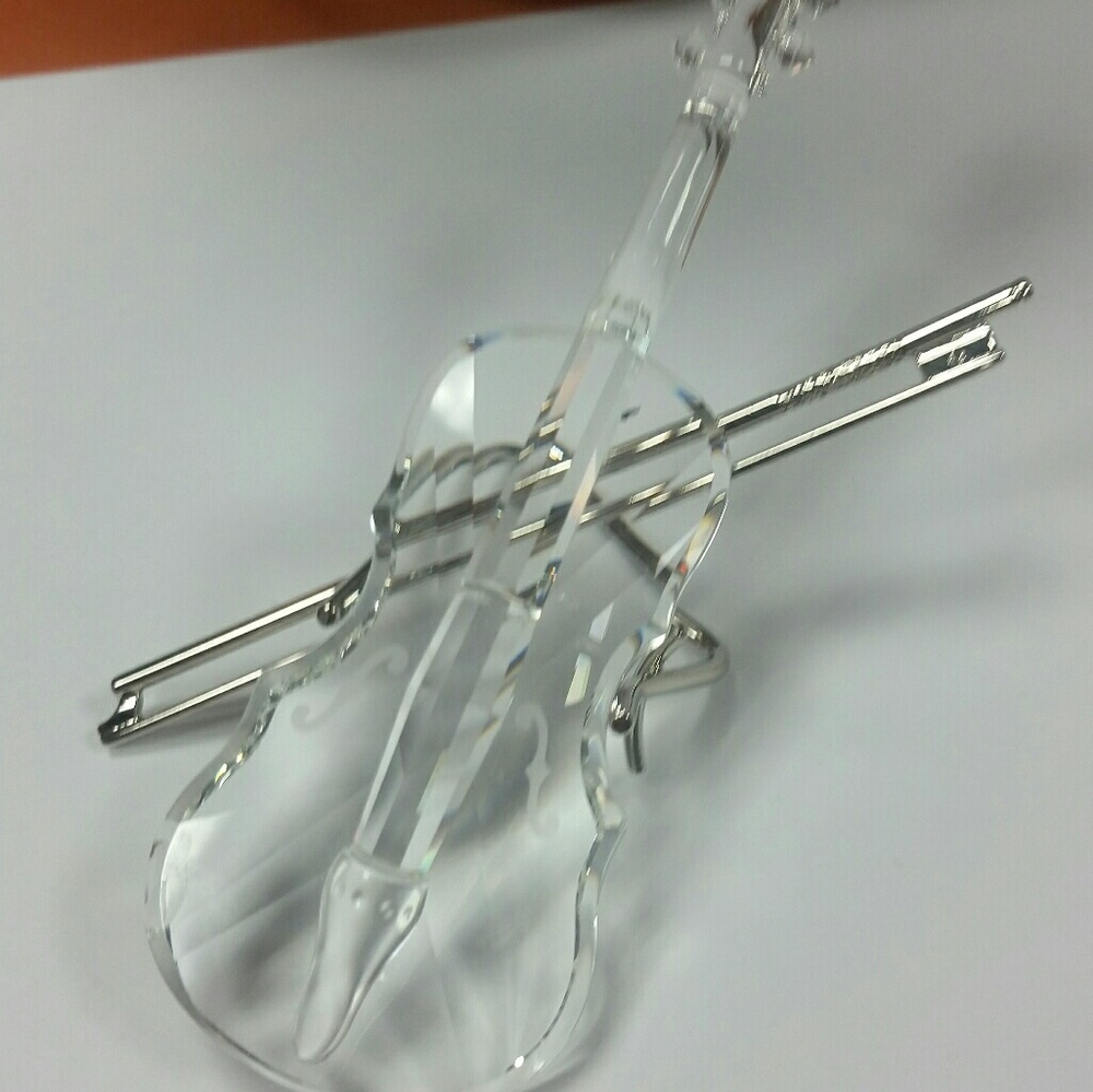 Vintage Swarovski Crystal Violin with original box