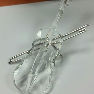 Vintage Swarovski Crystal Violin with original box
