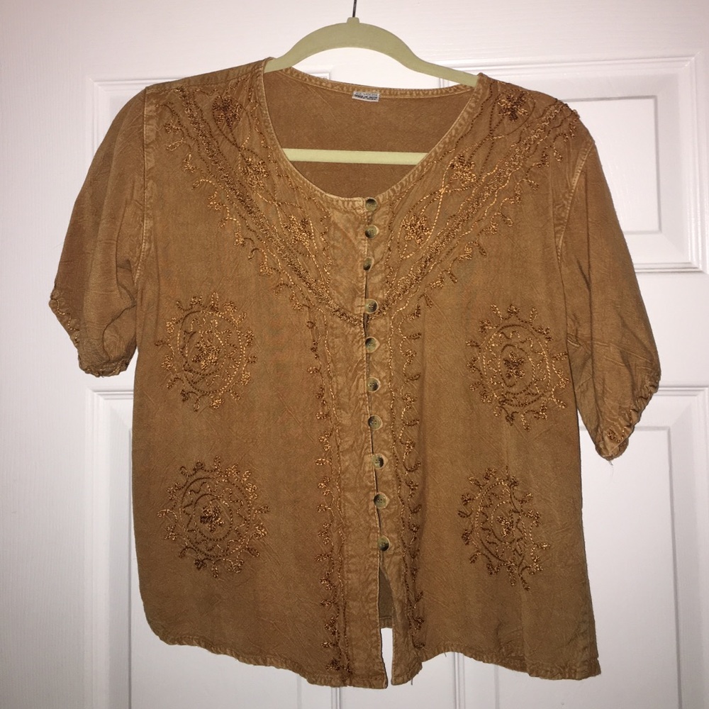 Bohemian Cropped Blouse