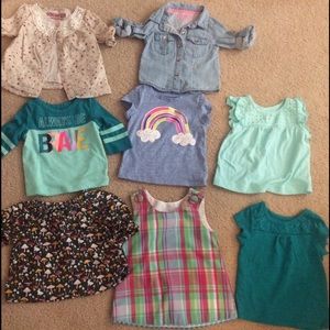 Lot of 12 month girl shirts
