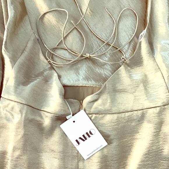 JARLO Cowl Strappy Cami Maxi with Thigh Split - Picture 5 of 5