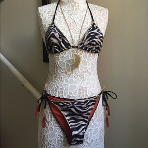 Animal print bikini