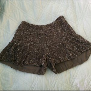 Zara sequined shorts