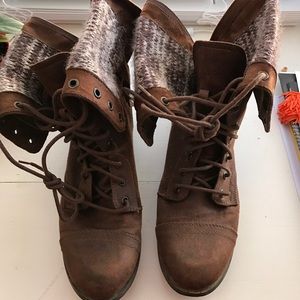 Brown Combat Boots