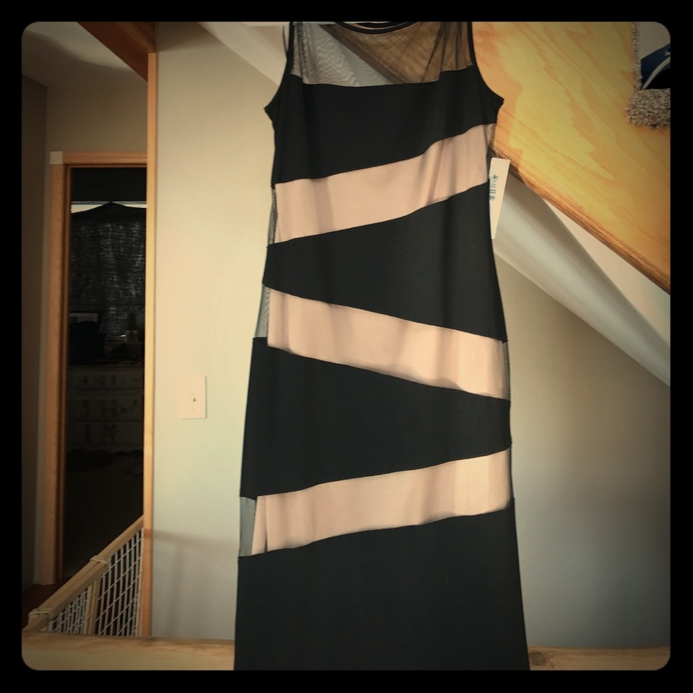 Black and nude dress