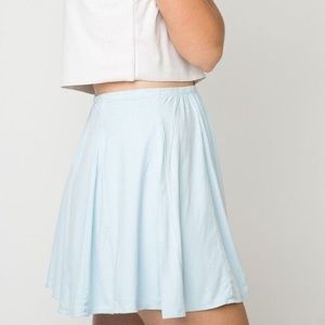 Brandy Melville Blue Velvet Skirt