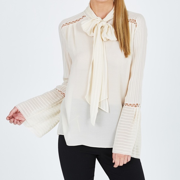 Rachel Zoe Tops - NWT Rachel Zoe Laurie Bow Top