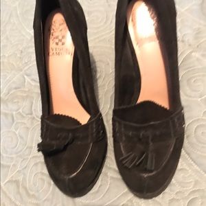 Vince Camuto black suede shoes