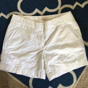 J. Crew chino white shorts sz 6