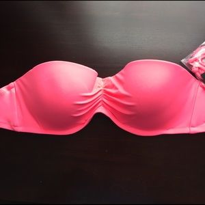 NWT pink bikini top
