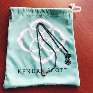 Mabel Gunmetal Necklace in Mirror Rock Crystal