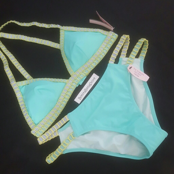 Victoria's Secret SMALL MEDIUM CROCHET BIKINI SET