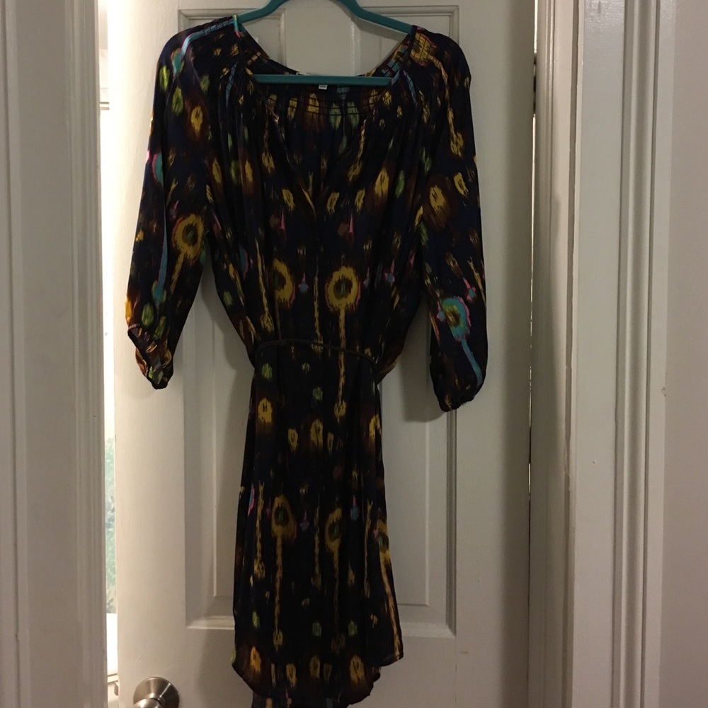 Button up CC dress with leather belt