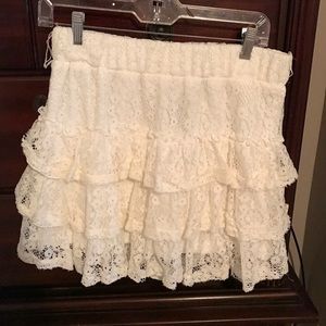 NWOT Wet Seal Skirt with lace details