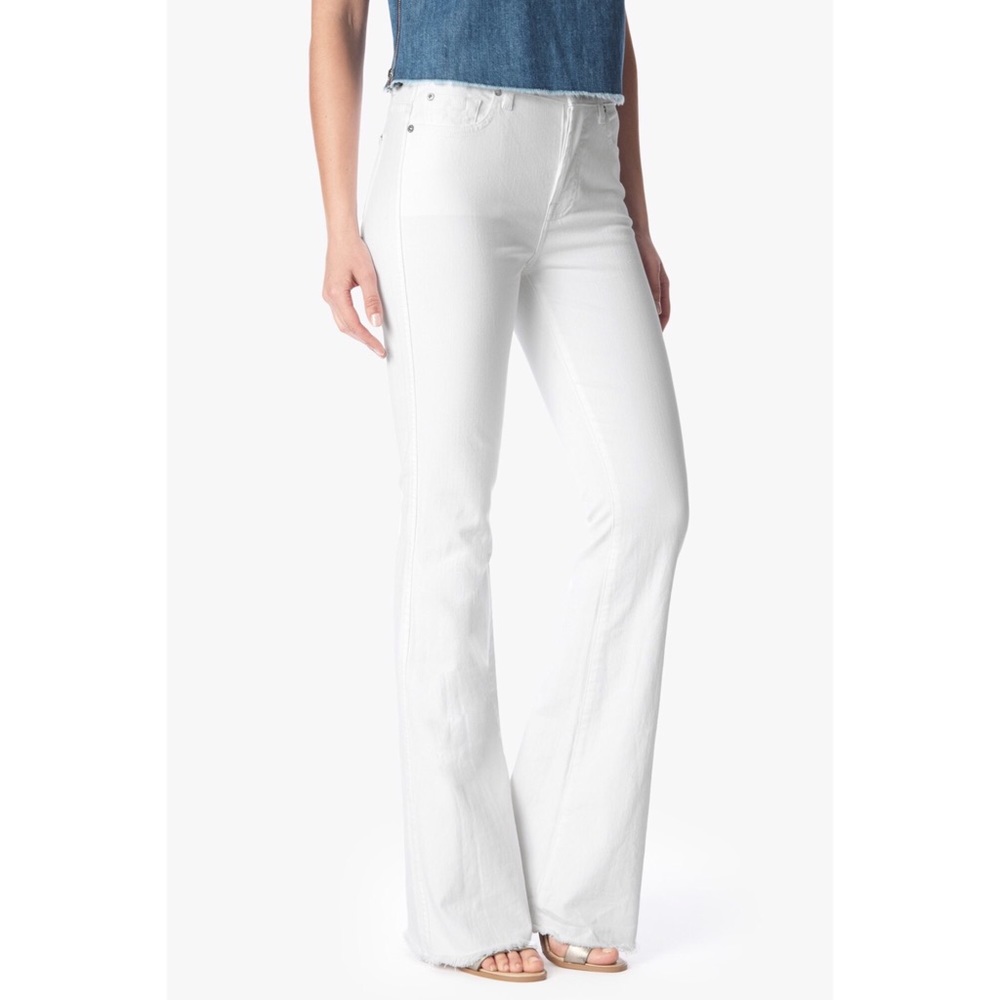 7 for all Mankind high waisted white pants