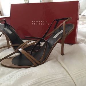 Edmundo Castillo Bronze Heels Size 9.5