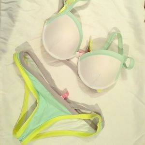 Gently used Victoria secrets neon bikini