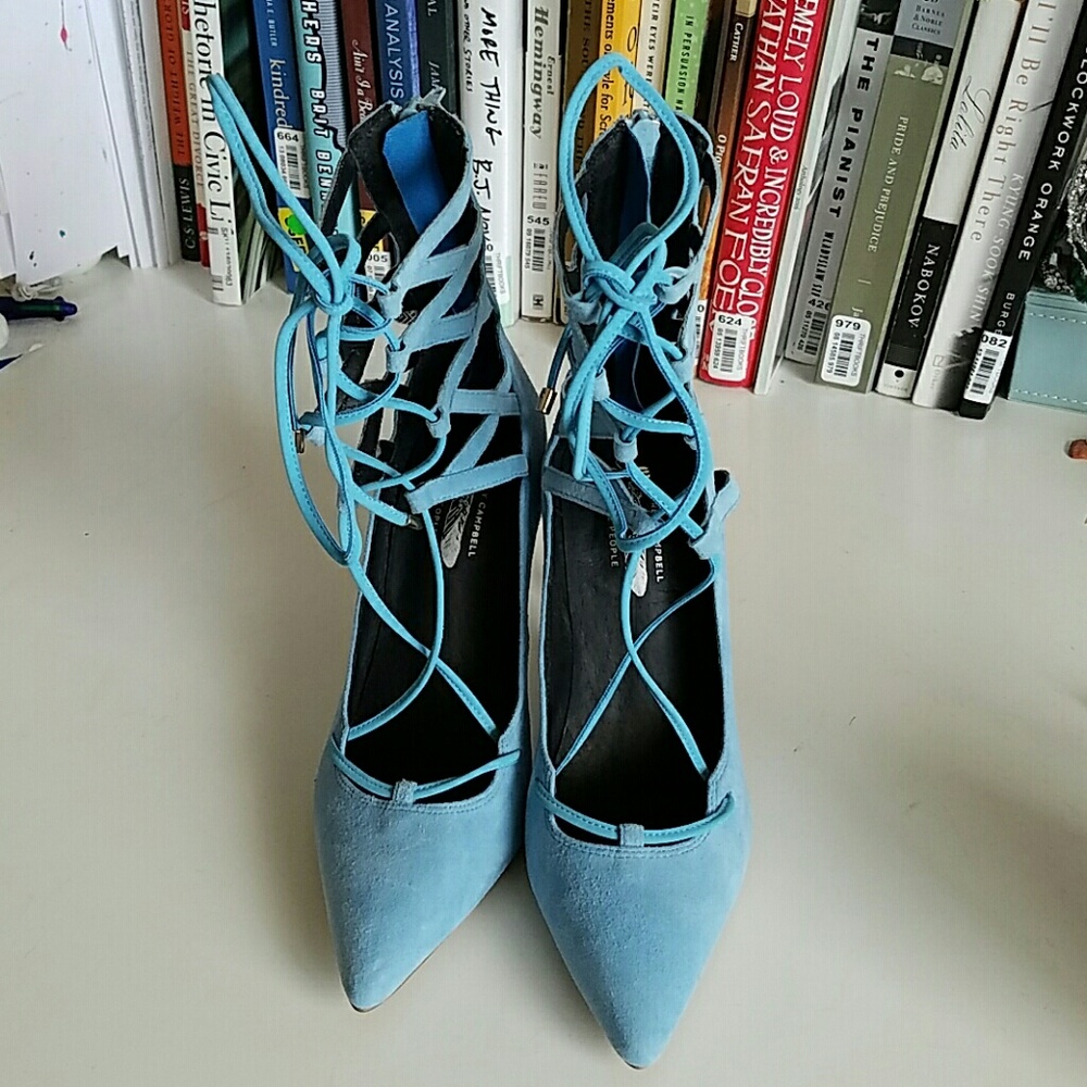 FLASH SALE Jeffrey Campbell Blue Hierro Heels