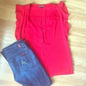 Express Red Blouse