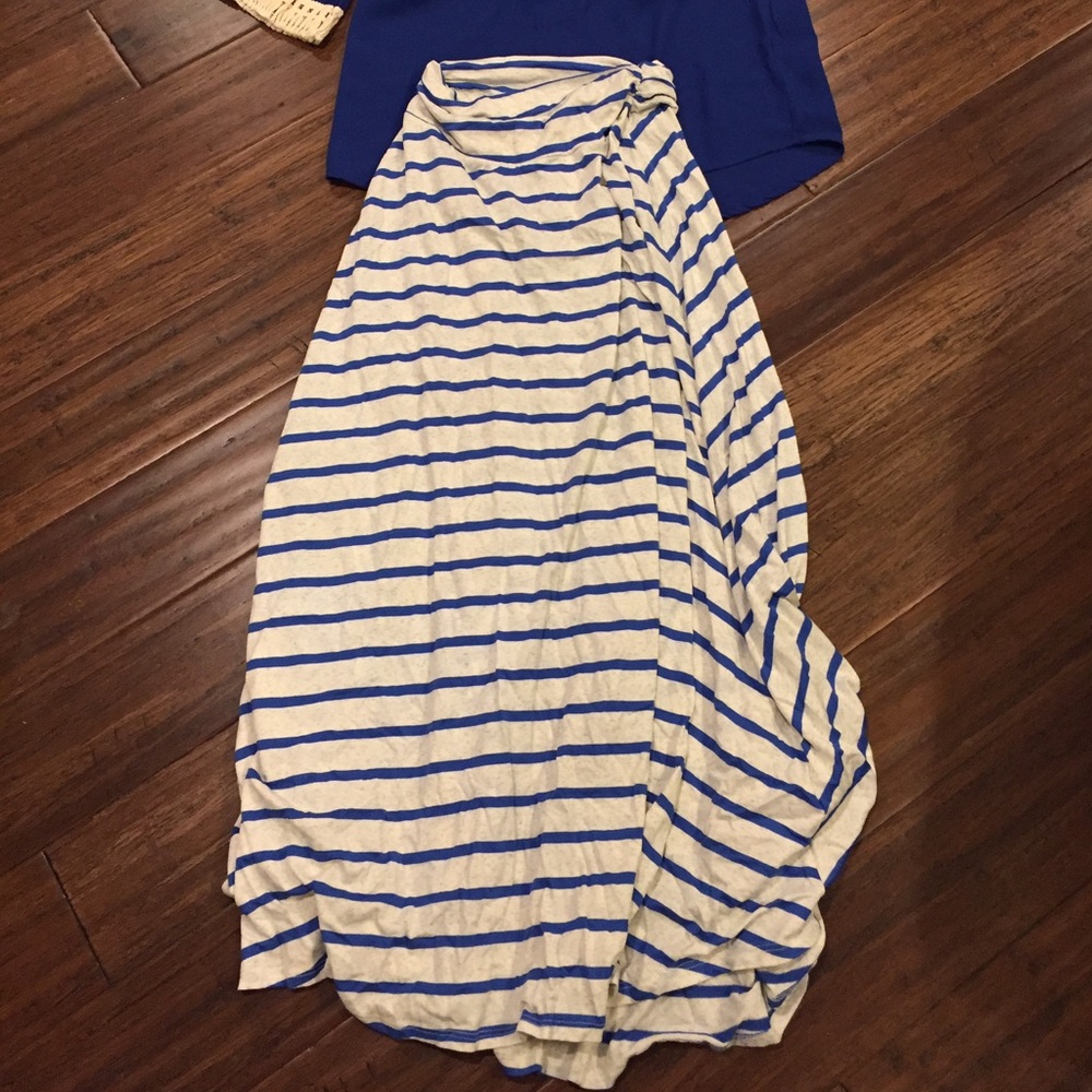 Striped Maxi Skirt