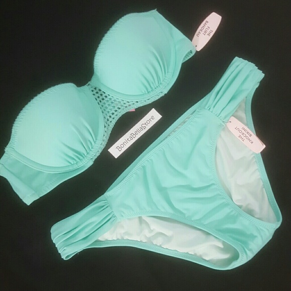 Victoria's Secret 34B SMALL crochet BIKINI BUNDLE