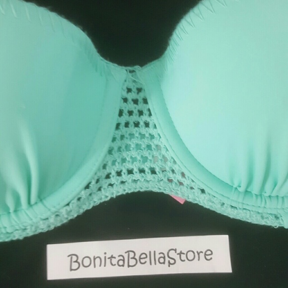 Victoria's Secret 34B SMALL crochet BIKINI BUNDLE