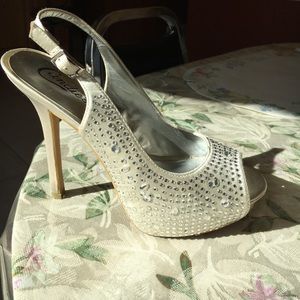 High heeled shoes