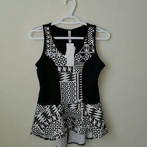 Brand new peplum top