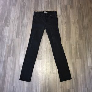 Madewell Alley Straight Black Jeans